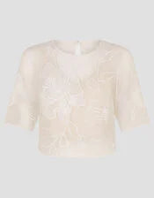 Rosie Lace Floral Bridal Top Ivory