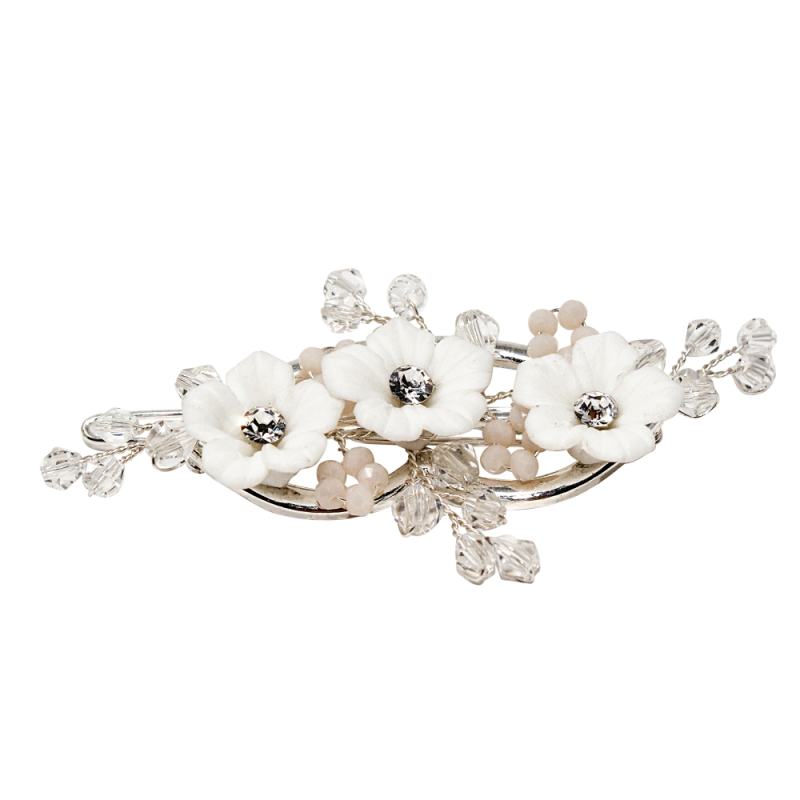 Athena Collection – Charlotte Luxe Hair Clip – Silver